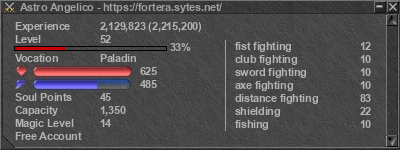 Signature for player Astro Angelico