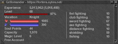 Signature for player Grifomander