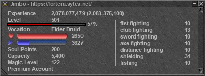 Signature for player Jimbo