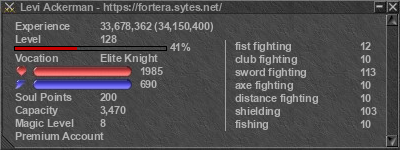 Signature for player Levi Ackerman