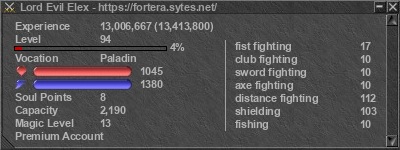 Signature for player Lord Evil Elex