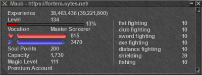 Signature for player Maub