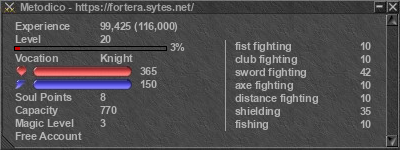 Signature for player Metodico