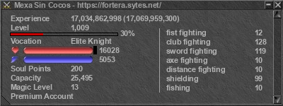 Signature for player Mexa Sin Cocos